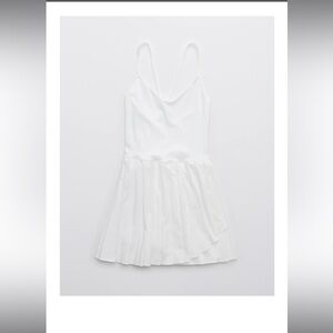 Aerie Offline Tennis Dress - White Size Large